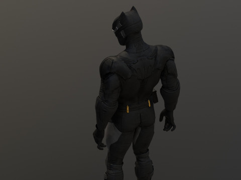 Tactical Batsuit Renderable Rigged Model 3D
