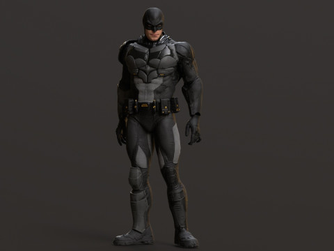 Tactical Batsuit Renderable Rigged Model 3D