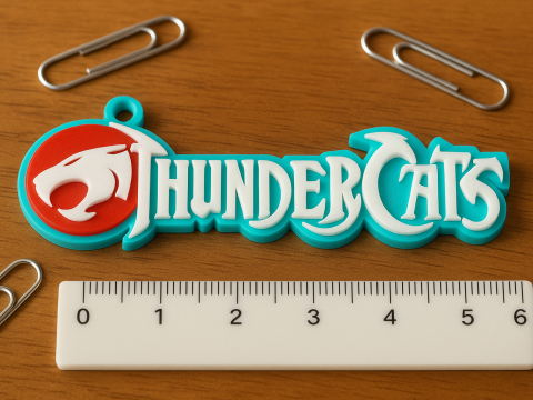 THUNDERCATS Keychain Badge Printable Renderable Model Cetak 3D