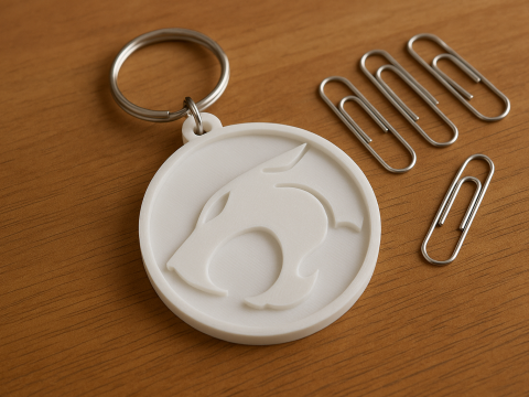 THUNDERCATS Keychain Badge Printable Renderable Model Cetak 3D