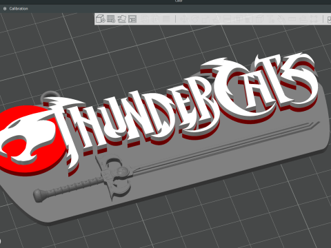 THUNDERCATS Keychain Badge Printable Renderable Model Cetak 3D