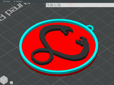 THUNDERCATS Keychain Badge Printable Renderable Model Cetak 3D