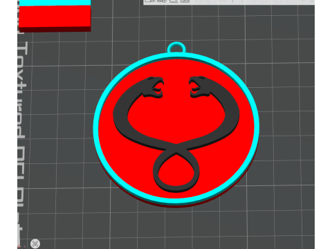 THUNDERCATS Keychain Badge Printable Renderable Model Cetak 3D