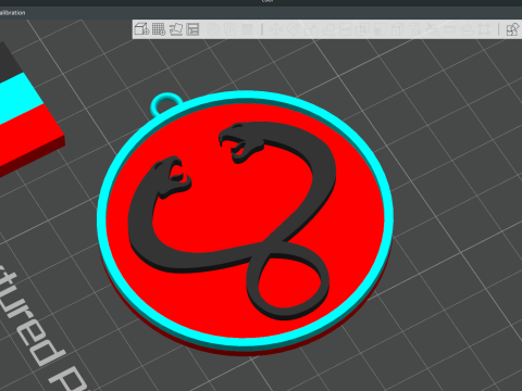 THUNDERCATS Keychain Badge Printable Renderable Model Cetak 3D