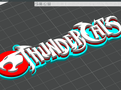 THUNDERCATS Keychain Badge Printable Renderable Model Cetak 3D
