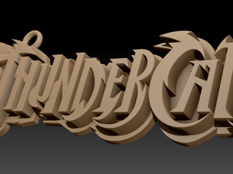 THUNDERCATS Keychain Badge Printable Renderable Model Cetak 3D