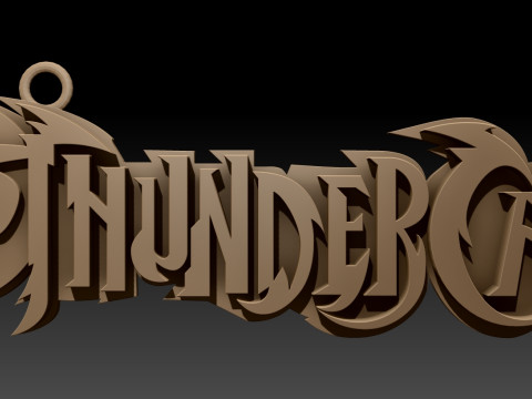 THUNDERCATS Keychain Badge Printable Renderable Model Cetak 3D