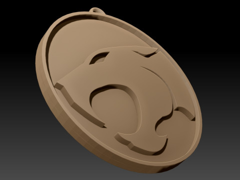 THUNDERCATS Keychain Badge Printable Renderable Model Cetak 3D
