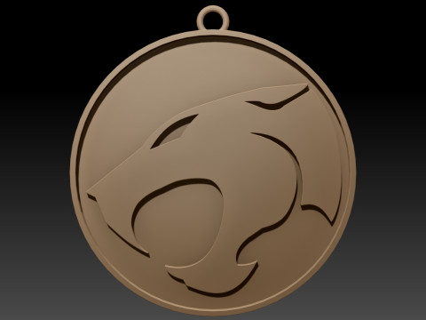 THUNDERCATS Keychain Badge Printable Renderable Model Cetak 3D
