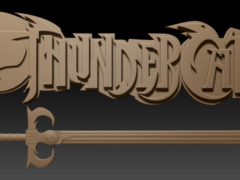 THUNDERCATS Keychain Badge Printable Renderable Model Cetak 3D