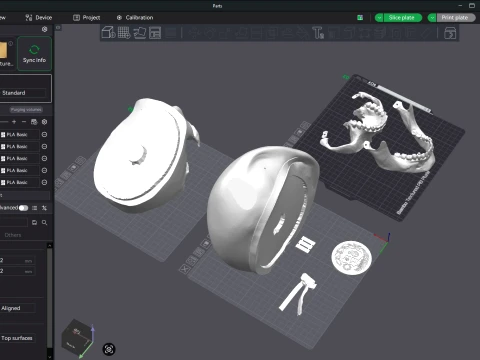 Peruvian Army Beret Skull printable and renderable 3D Print Model