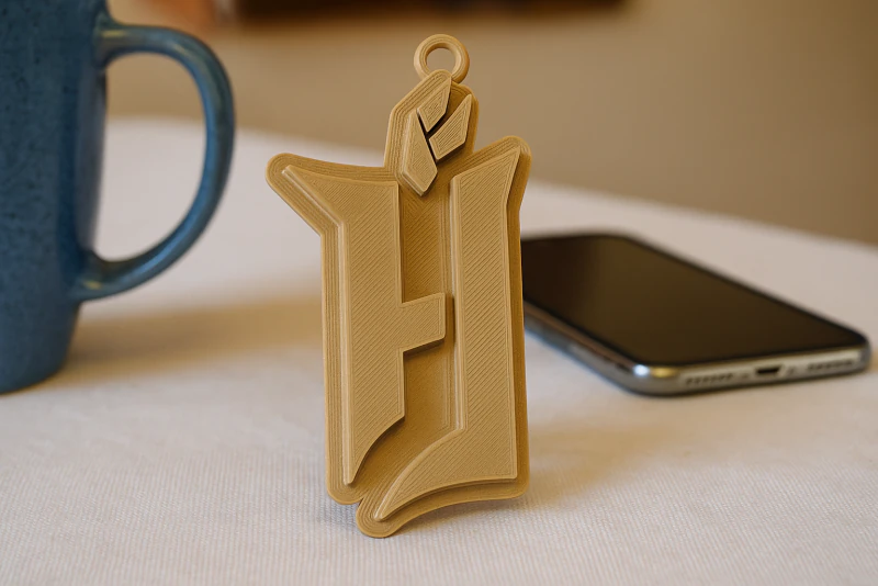 Odznaka breloka do kluczy Forge FC w kolorze do wydrukowania i renderowania Model do druku 3D .c4d .max .obj .3ds .fbx .stl .blend 