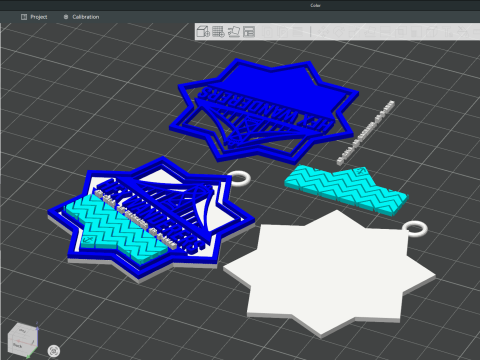 HFX Wanderers FC keychain badge color printable and renderable 3D printmodel