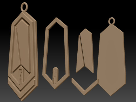 Pacific FC keychain badge color printable and renderable 3D 打印模型