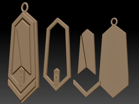 Pacific FC keychain badge color printable and renderable 3D Print Model