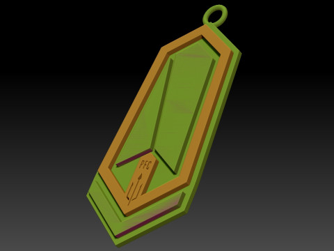 Pacific FC keychain badge color printable and renderable 3D 打印模型