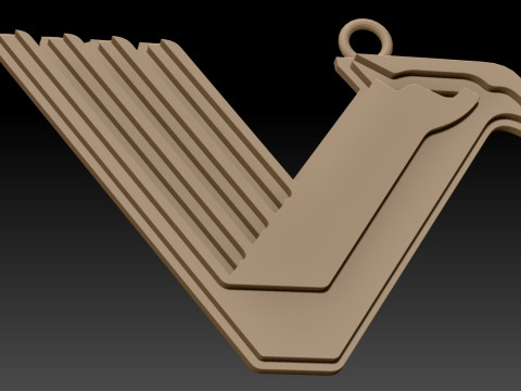 Vancouver FC keychain badge color printable and renderable 3D 打印模型