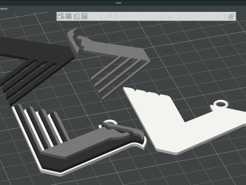 Vancouver FC keychain badge color printable and renderable 3D 打印模型