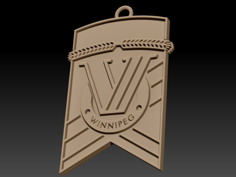 Valour FC keychain badge color printable and renderable 3D printmodel