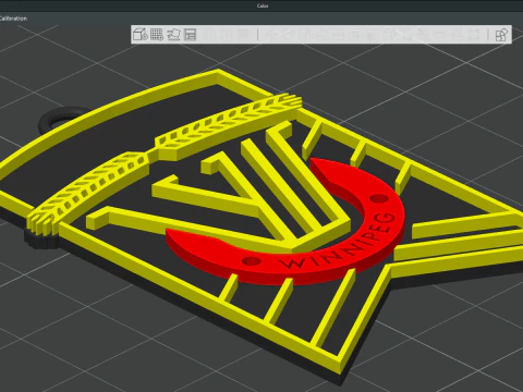 Valour FC keychain badge color printable and renderable 3D Print Model