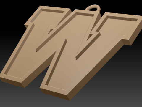 Winnipeg Blue Bombers keychain badge color printable and renderable 3D 打印模型