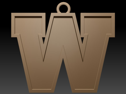 Winnipeg Blue Bombers keychain badge color printable and renderable 3D 打印模型