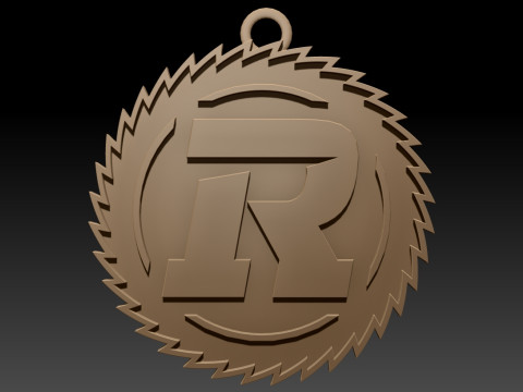Ottawa Redblacks keychain badge color printable and renderable Model do druku 3D