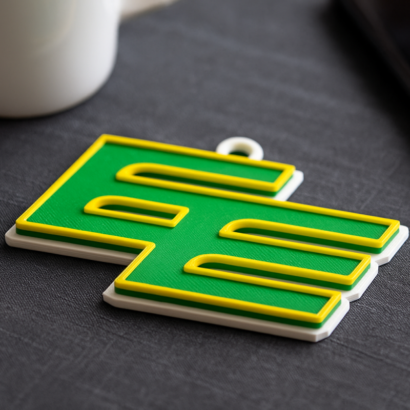 Edmonton Elks keychain badge color printable and renderable 3D 프린트 모델 .c4d .max .obj .3ds .fbx .stl .blend