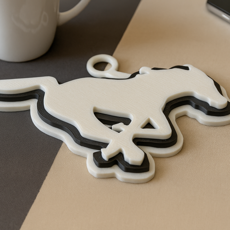 Calgary Stampeders keychain badge color printable and renderable Modèles 3D en vedette .c4d .max .obj .3ds .fbx .stl .blend 