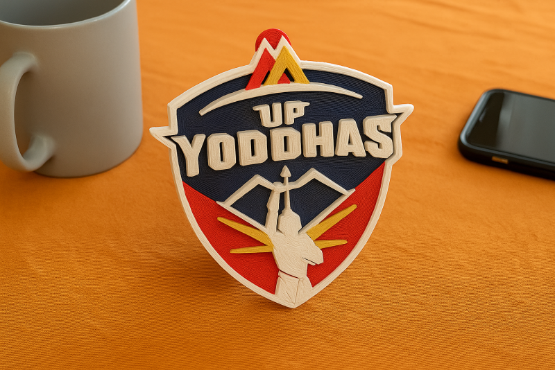 PKL U Mumba badge color printable and renderable 3D 프린트 모델 .c4d .max .obj .3ds .fbx .stl .blend 
