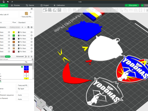PKL U Mumba badge color printable and renderable 3D 프린트 모델
