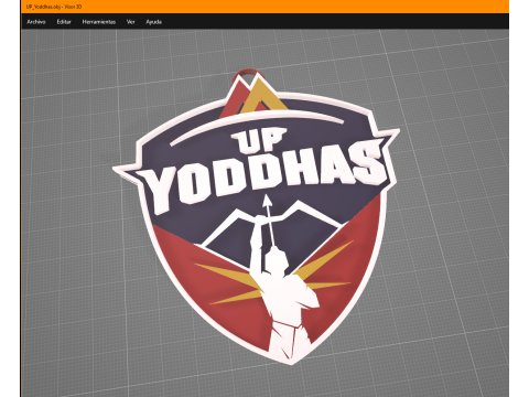 PKL U Mumba badge color printable and renderable 3D 프린트 모델