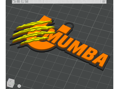PKL U Mumba badge color printable and renderable 3D Принт Модель