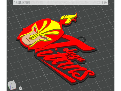 PKL Telugu Titans badge color printable and renderable 3D Print Model