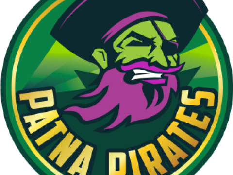 PKL Patna Pirates badge color printable and renderable Model do druku 3D