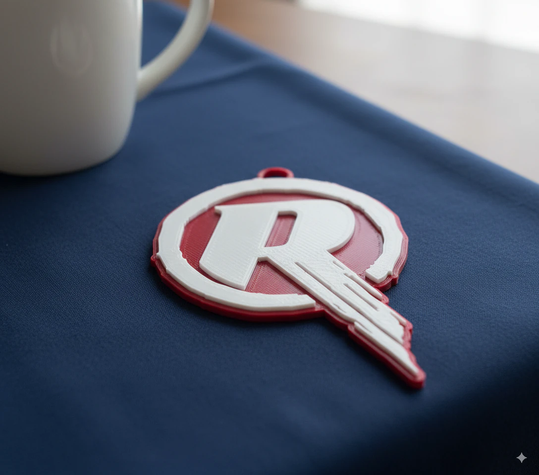 BBL Melbourne Renegades badge color printable and renderable 3D Print Model .c4d .max .obj .3ds .fbx .stl .blend 