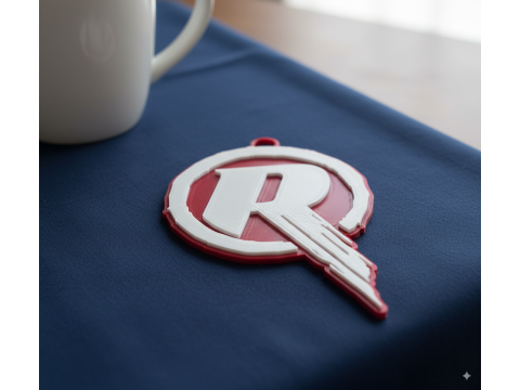 BBL Melbourne Renegades badge color printable and renderable 3D Druckmodell