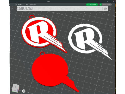 BBL Melbourne Renegades badge color printable and renderable 3D 打印模型