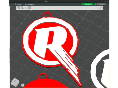 BBL Melbourne Renegades badge color printable and renderable 3D Print Model
