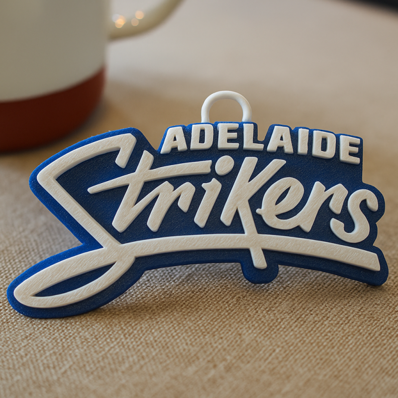 BBL Adelaid Strikers badge color printable and renderable 3Dプリントモデル .c4d .max .obj .3ds .fbx .stl .blend 
