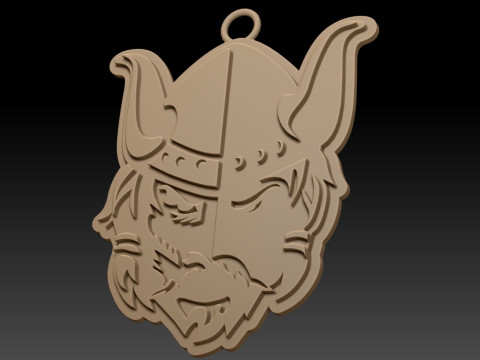 Liiga Mikkelin Jukurit keychain badge color printable and renderable Modello di stampa 3D