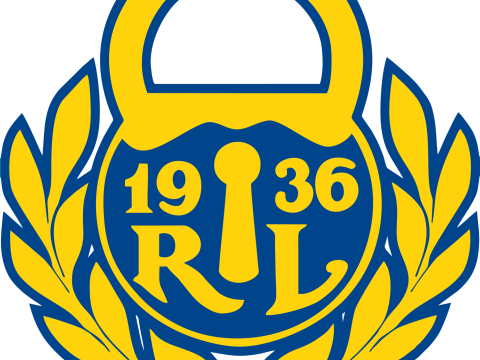 Liiga Rauman Lukko keychain badge color printable and renderable Modelo de Impressão 3D