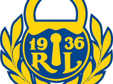 Liiga Rauman Lukko keychain badge color printable and renderable 3D Print Model