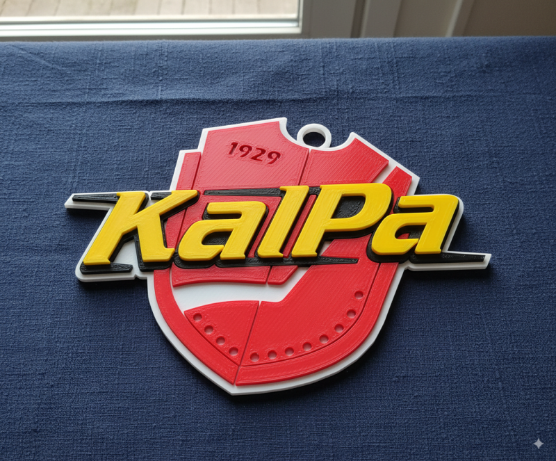 Liiga KalPa keychain badge color printable and renderable 3D 프린트 모델 .c4d .max .obj .3ds .fbx .stl .blend