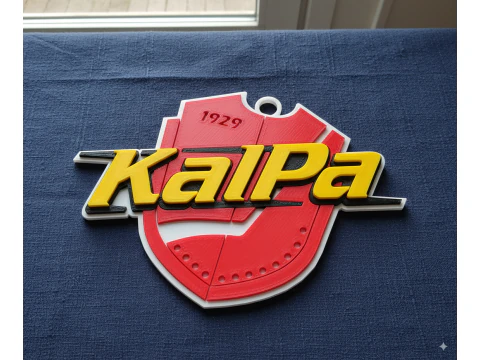 Liiga KalPa keychain badge color printable and renderable 3D Print Model