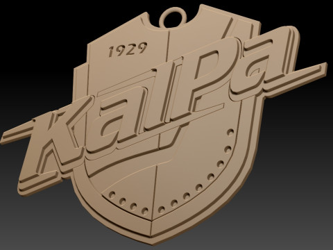 Liiga KalPa keychain badge color printable and renderable 3D 프린트 모델
