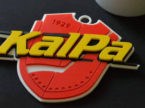 Liiga KalPa keychain badge color printable and renderable 3D Print Model