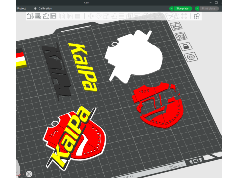 Liiga KalPa keychain badge color printable and renderable 3D 프린트 모델