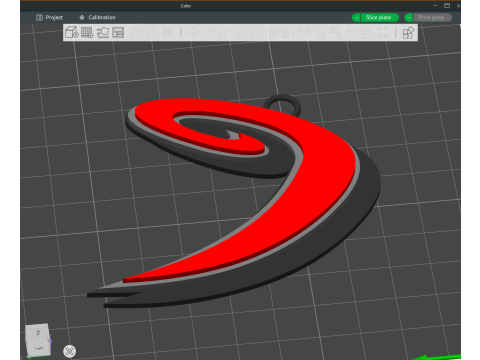 Liiga JYP Jyvskyl keychain badge color printable and renderable 3D 打印模型
