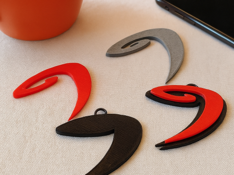 Liiga JYP Jyvskyl keychain badge color printable and renderable 3D 打印模型